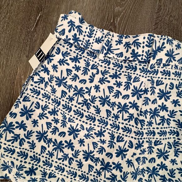 MinkPink Ithica Belted Shorts Blue White 100% Cotton SZ M NEW - Picture 6 of 15